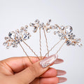 Swarovski Crystal Bridal Hair Pins - Floral Garden Of Heaven - Set of 3
