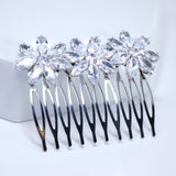 Cubic Zirconia, Forever In Bloom Dainty Bridal Hair Comb, Bridal Hair Accessories, Wedding Hair Accessory, Bridal Hair Comb.