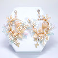 Mesmerizing Fairy Land Earrings : Faux Pearl And Acrylic Floral Bridal Jewelry
