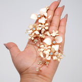 Mesmerizing Fairy Floral Dream Earrings : Faux Pearl And Acrylic Floral Bridal Jewelry