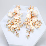 Mesmerizing Fairy Floral Dream Earrings : Faux Pearl And Acrylic Floral Bridal Jewelry
