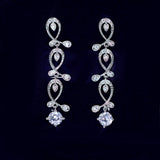 CZ Echoes of Henna Diamond/Crystal Necklace and Earring Set , Bridal Necklace Set, Bridal Jewelry, Statement Necklace