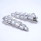 Set Of 2 Floral Leaves In Bridal Hair Clip, Bridesmaid Gift, Wedding Hair Accessory.