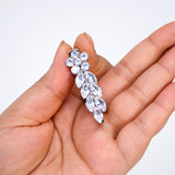 Set Of 2 Floral Leaves In Bridal Hair Clip, Bridesmaid Gift, Wedding Hair Accessory.