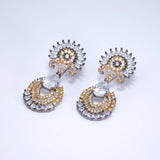 Black Gold Sunrise Sonata Earrings: Statement Chandelier Earrings