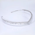 CZ A Garland of Light wedding Dainty Leaves tiara, Crystal bridal tiara, Crown Bride