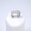 CZ Bridal Crown Band Vine Leaves Ring, Statement Ring, Engagement Ring, Promise Ring For a Friend, Friendship ring.
