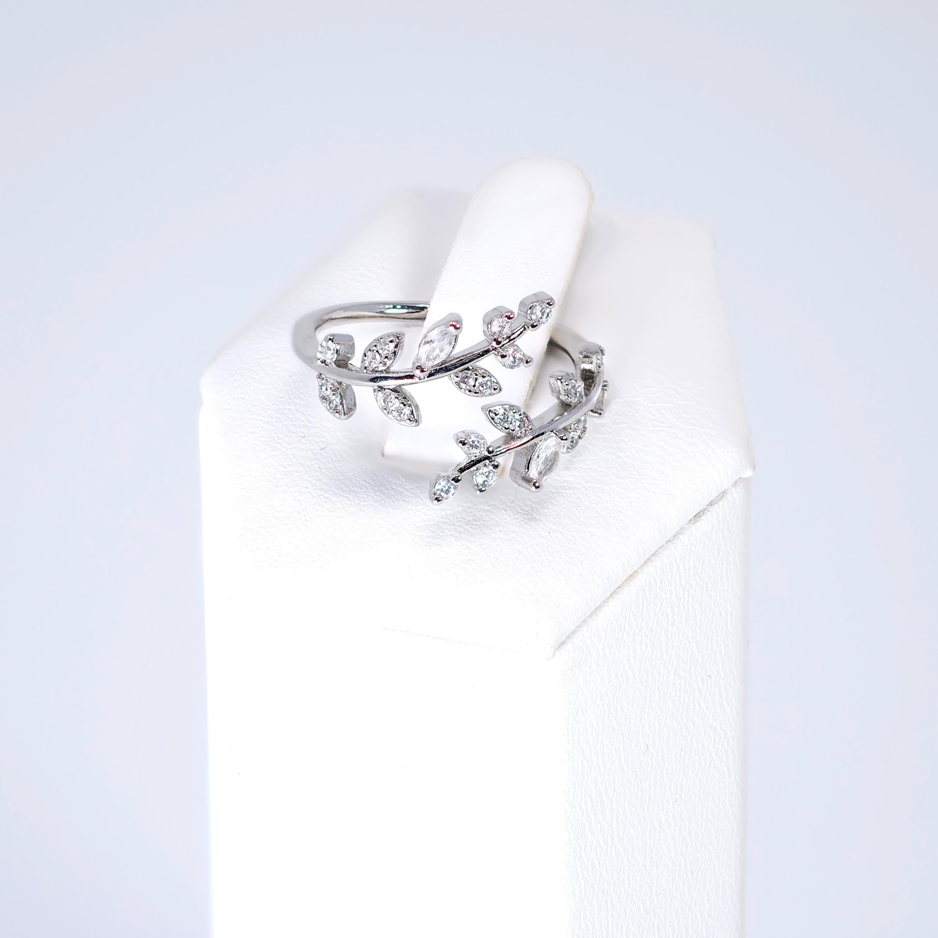 CZ Wisteria Embrace Vine Leaves Ring, Statement Ring, Engagement Ring, Promise Ring For a Friend, Friendship ring.