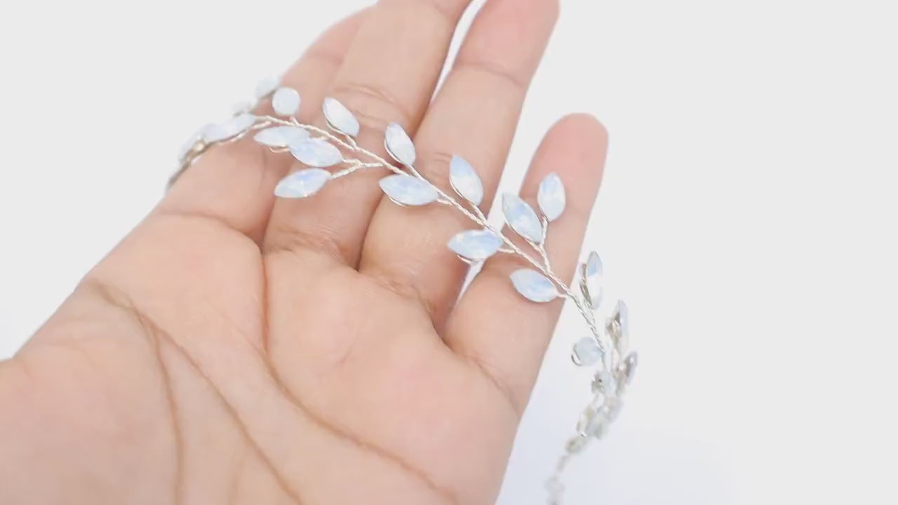 Opal Bracelet Vine Leaves Bracelet, Statement Bracelet, Opal Bracelet,Gift for her, Custom Gift.