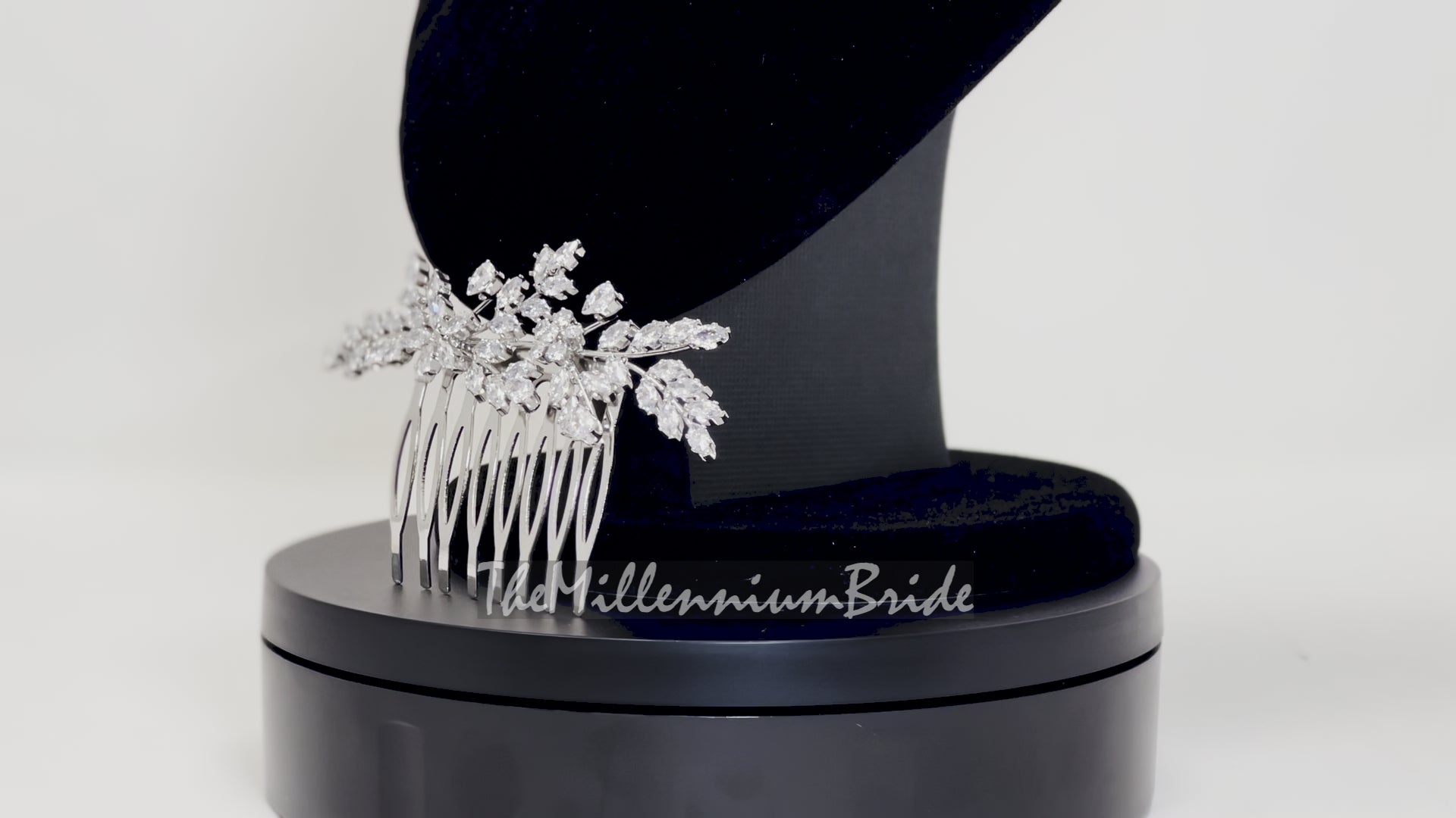 Cubic Zirconia, Diamond Vine Leaves Bridal Hair Comb, Bridal Hair Piece, Bridal Hair Accessories, Wedding Hair Accessory, Bridal Hair Comb.