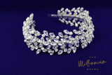 Crystals Leaves Wedding Hair Vine Headband, Pearl Bridal Hair Vine, Rhinestone Headband, Delicate Headband, Hair accessories.