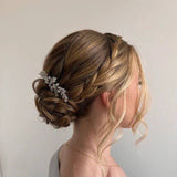 Cubic Zirconia, Diamond Vine Leaves Bridal Hair Comb, Bridal Hair Piece, Bridal Hair Accessories, Wedding Hair Accessory, Bridal Hair Comb.