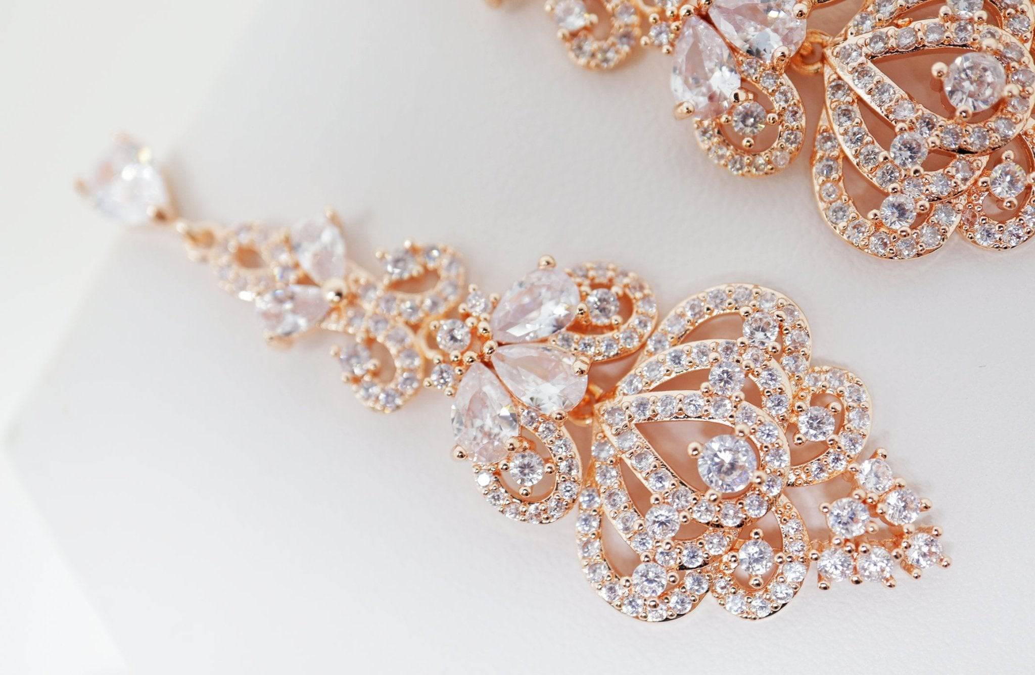 Cubic Zirconia Lovers Chandelier Diamond Drop Crystal, Diamond Earrings, Long Bridal Jewelry, Crystal Bridal Earrings, Statement Earrings