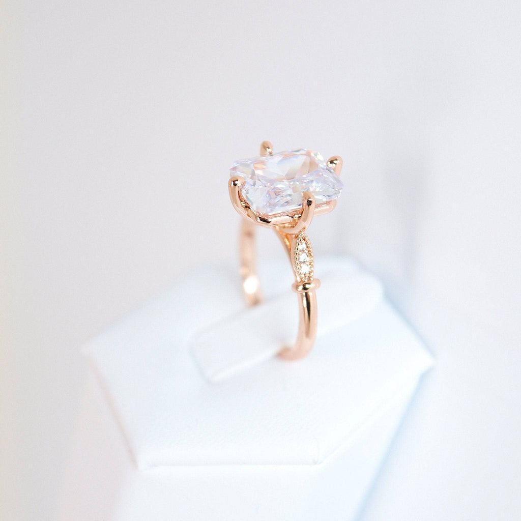 CZ Infinite Love Proposal Ring, Statement Ring, Engagement Ring, Two Ring Set, Promise Ring For a Friend, Friendship ring.