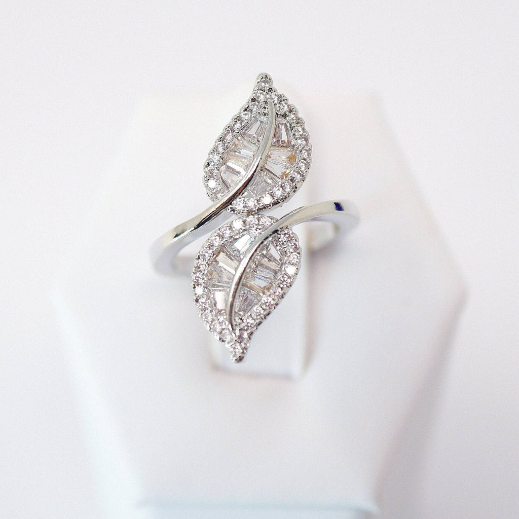 CZ Never Leaves Me Proposal Ring, Statement Ring, Engagement Ring, Promise Ring For a Friend, Friendship ring.