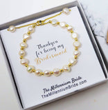 Freshwater Pearl Bracelet, Bridesmaid Bracelet, Statement Bracelet, Real Pearl Bracelet,Gift for her, Bridesmaid Proposal, Custom Gift.