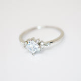 CZ Dainty Proposal Ring, Statement Ring, Engagement Ring, Two Ring Set, Promise Ring For a Friend, Friendship ring.
