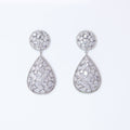 Swarovski Crystal Tear drop Galaxy Earrings, Bridal Jewelry, Bridal Earrings, Crystal Bridal Earrings, Statement Earrings Cz