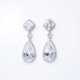 Cubic Zirconia Diamond Drop Galaxy Earrings, Bridal Jewelry, Bridal Earrings, Crystal Bridal Earrings, Statement Earrings C