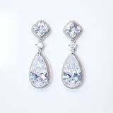 Cubic Zirconia Diamond Drop Galaxy Earrings, Bridal Jewelry, Bridal Earrings, Crystal Bridal Earrings, Statement Earrings C