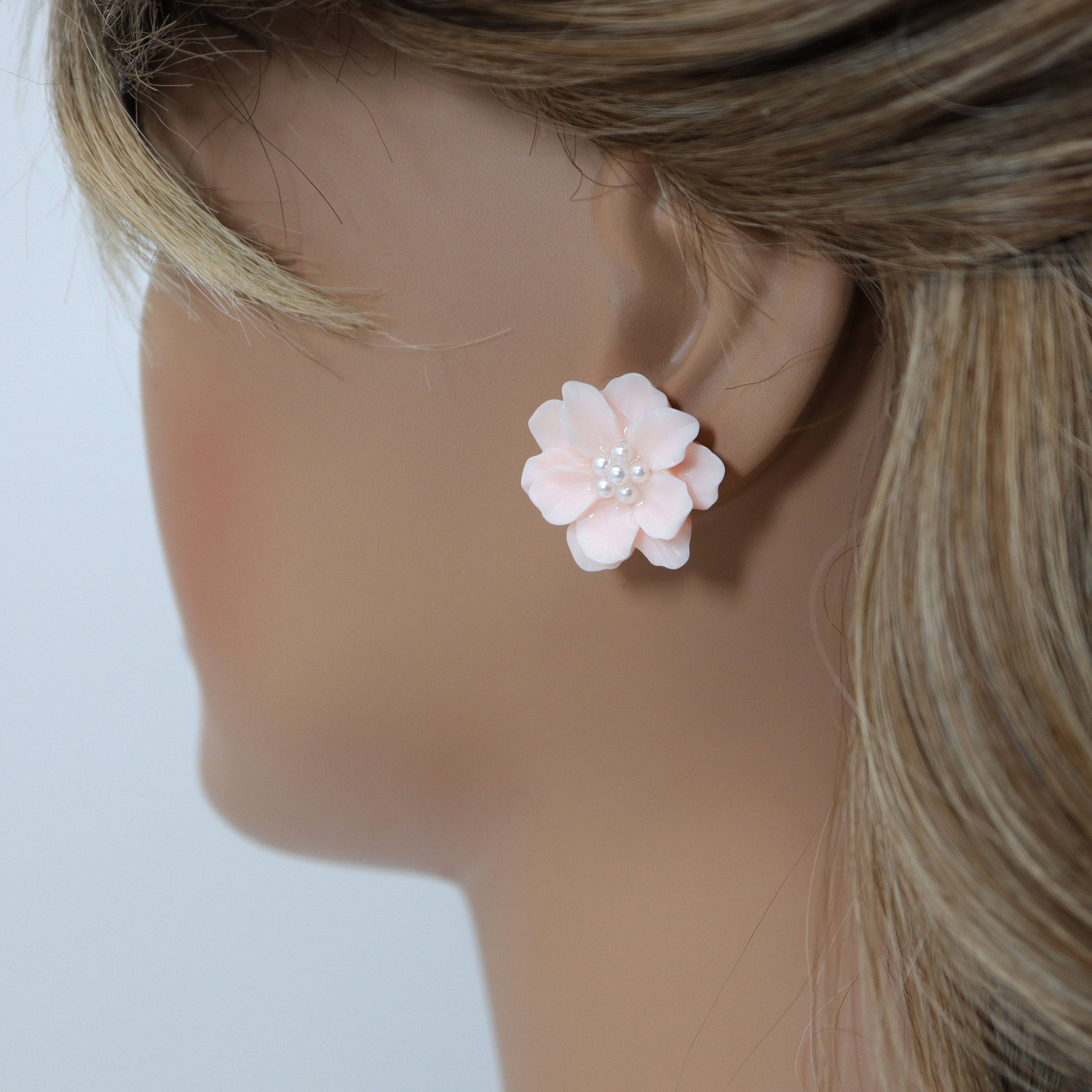 ANTIQUE PINK EARRINGS | Rebekajewelry