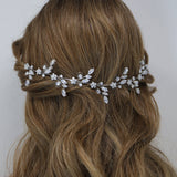 Swarovski Crystals Floral Vine Leaves Hair Vine Headband, Bridal Hair Vine, Rhinestone Headband, Delicate Headband, Hair accessories.