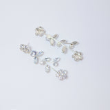 Swarovski Crystal Vine Leaves Flower Drop Earrings, Bridal Jewelry, Bridal Earrings, Crystal Bridal Earrings, Statement Earrings Cz