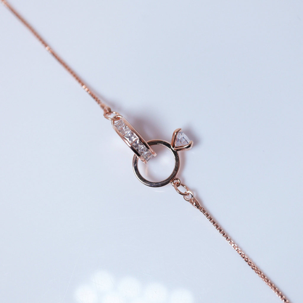 Eternity Rings Dainty Bracelet , Delicate Bracelet, Bracelet Femme, Wedding Bracelet, Bridesmaid Gift, Bride Bracelet, Bridal Bracelet.