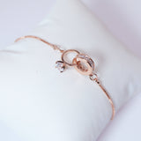 Eternity Rings Dainty Bracelet , Delicate Bracelet, Bracelet Femme, Wedding Bracelet, Bridesmaid Gift, Bride Bracelet, Bridal Bracelet.