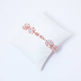Rosegold Floral Leaves Dainty Bracelet, Delicate Bracelet, Bracelet Femme, Wedding Bracelet, Bridesmaid Gift, Bridal Bracelet.