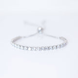 Cubic Zirconia Diamond Crystal Bracelet, Diamond Bracelet, Bridal Jewelry, Bridesmaid Gift, Statement Bracelet.