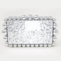 Silver Acrylic Bling Bubble Wedding Bag, Statement Bag, Evening Clutch, Wedding Clutch, Bridal Clutch, Bridal Cross body bag.