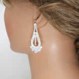 Swarovski Crystal Delicate Layered Chain Diamond/Crystal Necklace Set, Bridal Necklace Set, Bridal Jewelry, Statement Necklace