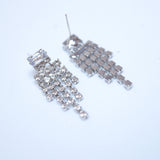 Swarovski Crystal Chandelier Diamond earrings, Tassel Bridal Jewelry Bridal Earrings Crystal Bridal Earrings Statement earrings Cz