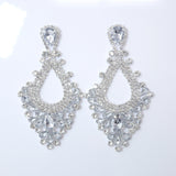 Majestic Chandelier Splendor: Statement Earrings with Swarovski Crystals, Diamond Earrings, Long Bridal Jewelry, Crystal Bridal Earrings