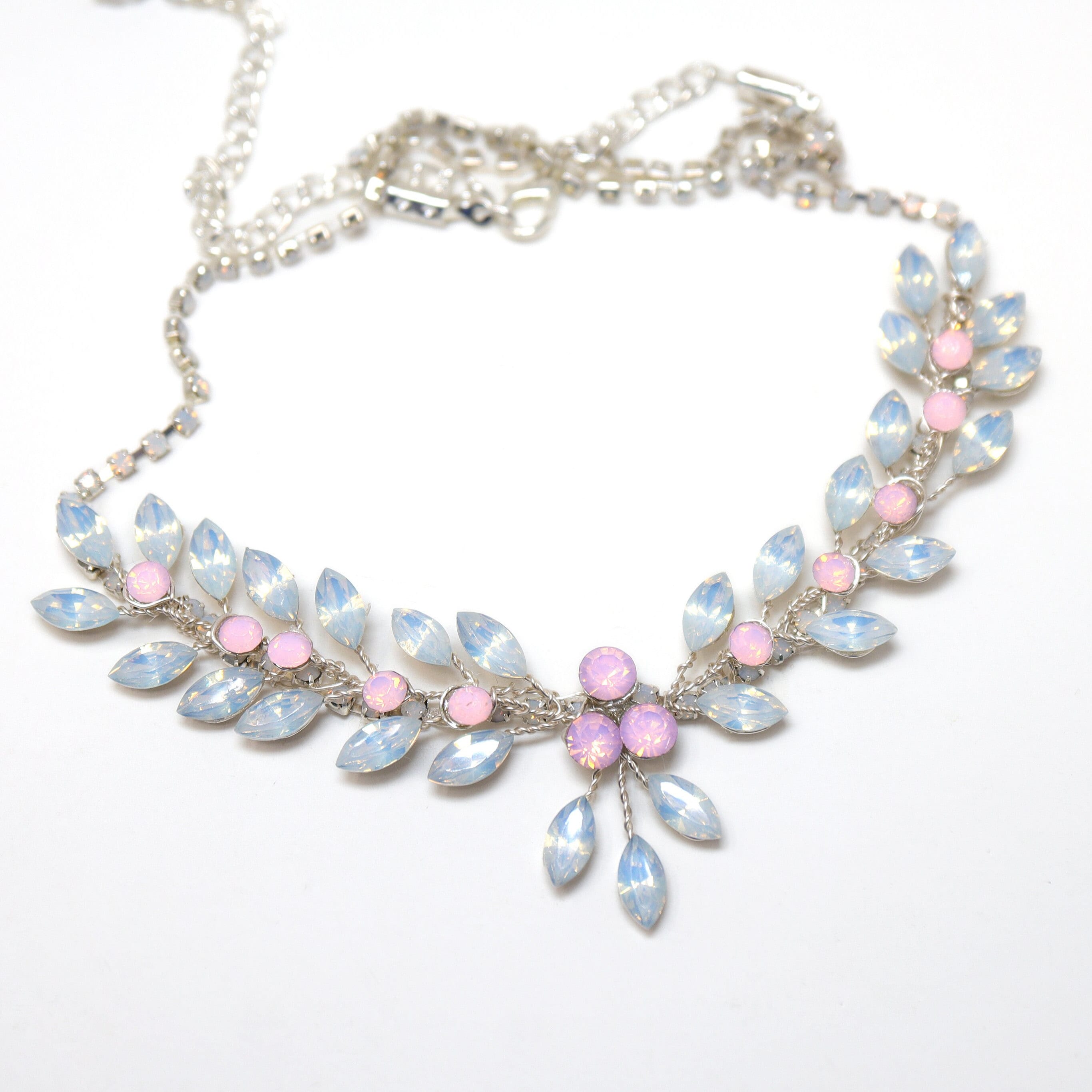 Jewelry with pink crystals