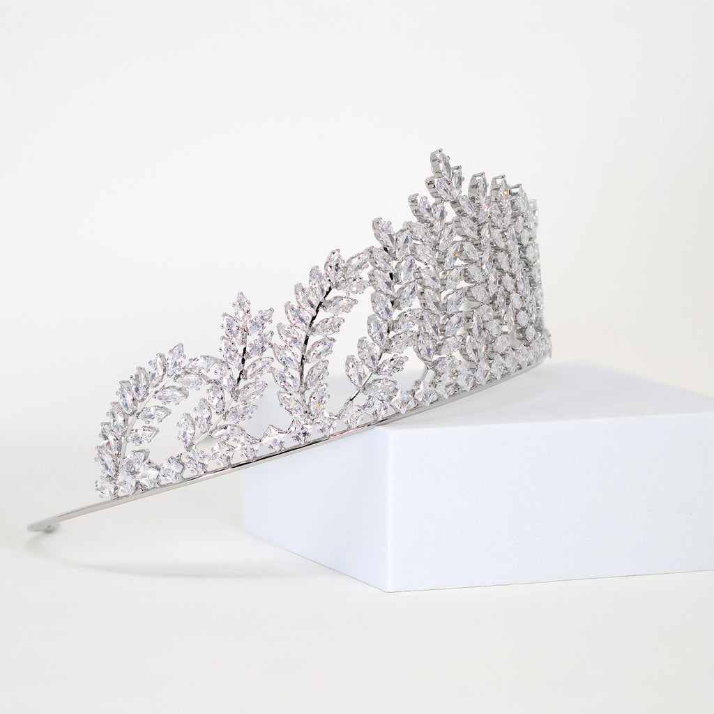 Swarovski Vine Leaves wedding tiara, bridal crown tiara, crystal wedding tiara, crystal wedding crown, tiara bride