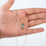 18k Gold Plated Dainty Abalone Shell Necklace • Gold Chain Necklace • Minimalist • Gold Serenity Necklace