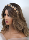 Swarovski Crystals Floral Vine Leaves Wedding Hair Vine, Bridal Headband Rhinestone Headband, Statement hair accessories.