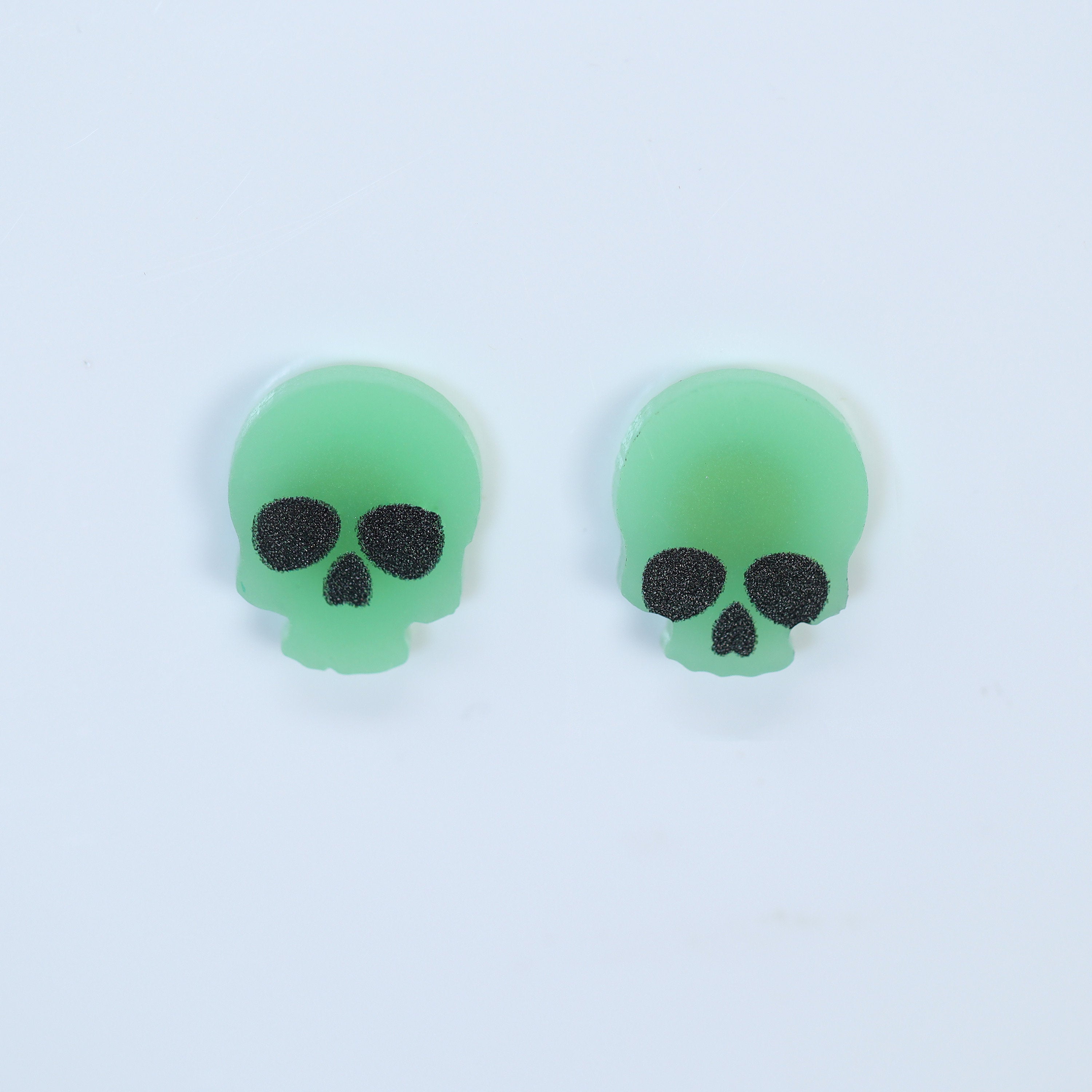 Glow In Dark Ghost Halloween Dainty Stud Earrings, Long Halloween Earrings, Spooky Statement earrings.