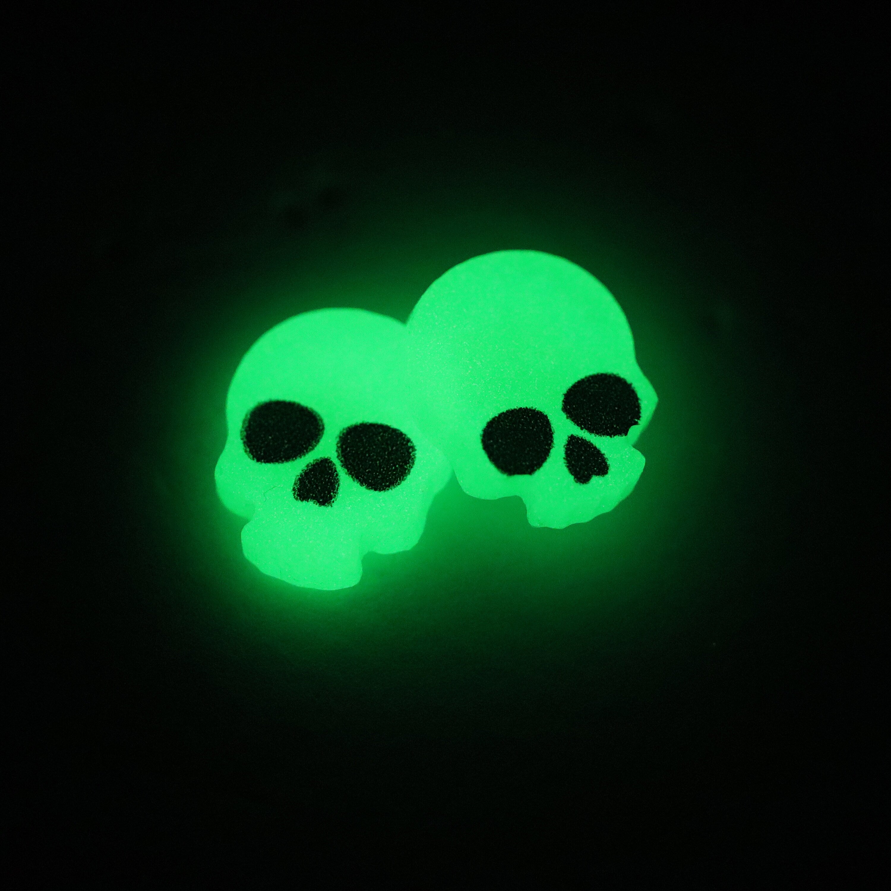Glow In Dark Ghost Halloween Dainty Stud Earrings, Long Halloween Earrings, Spooky Statement earrings.