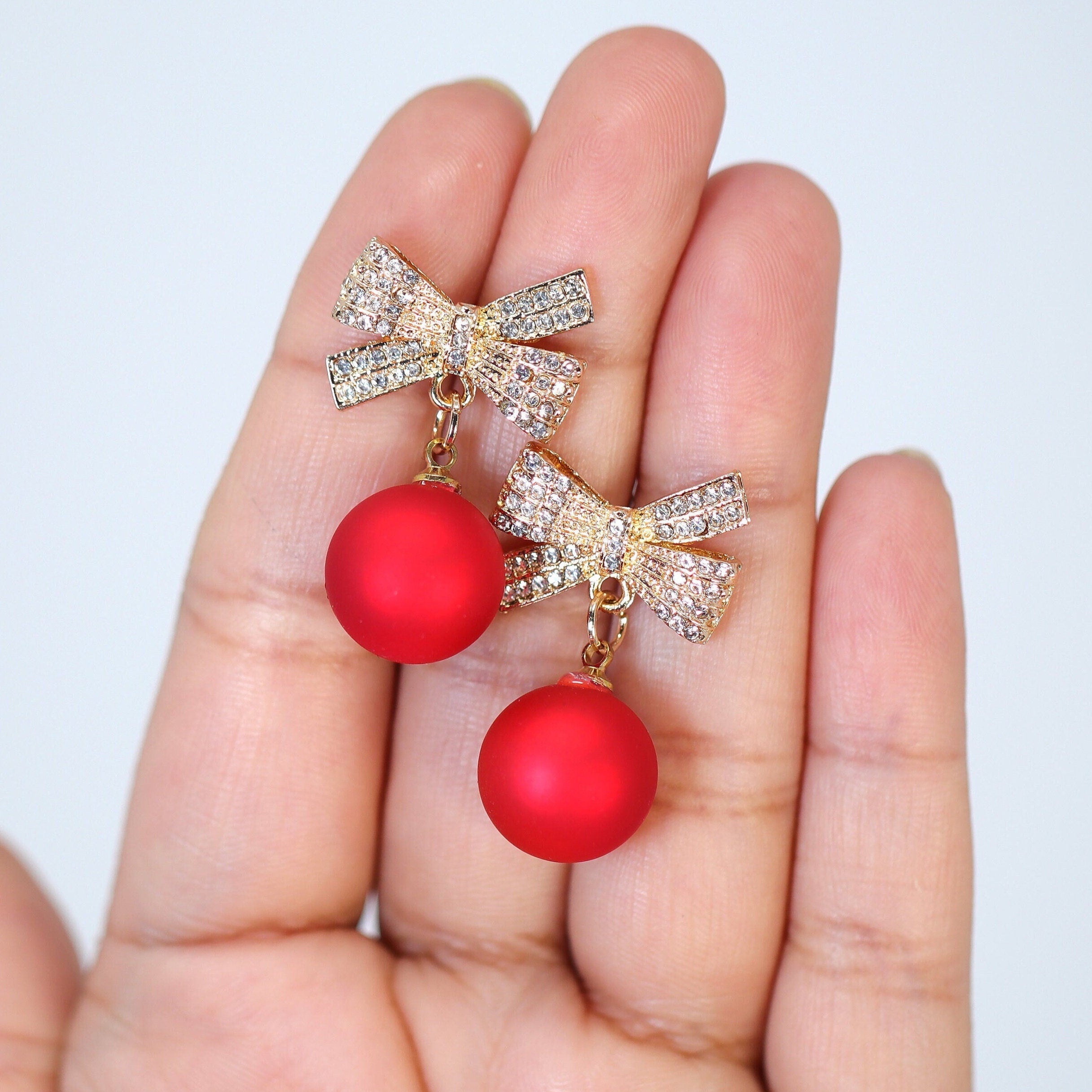 Swarovski Reindeer Christmas Earrings Jewelry Making DIY Per Kit