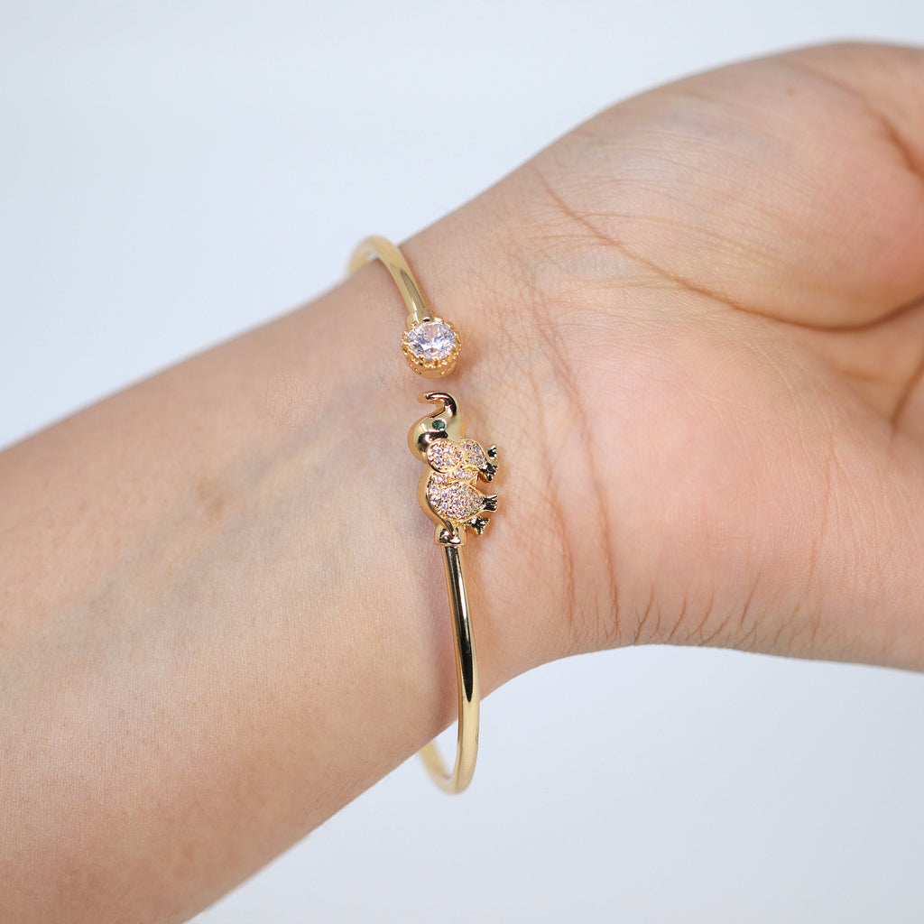 CZ Dainty Elephant Bangle Bracelet, Bridesmaid Proposal, Bridesmaid Bracelet, Bridesmaid Gift Box, Will You Be My Bridesmaid, Tie the Knot