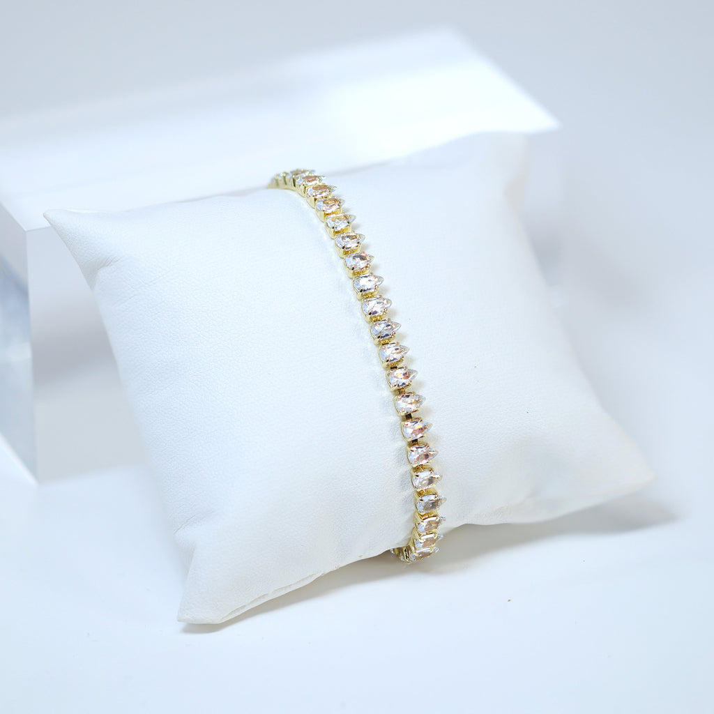 Swarovski Crystal Gold Dainty Elegant Necklace set, Gift for her, Bridesmaid Proposal, Valentines