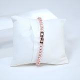 Swarovski Crystal Rosegold Dainty Elegant Necklace set, Gift for her, Bridesmaid Proposal, Valentines