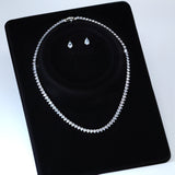 Swarovski Crystal Dainty Elegant Necklace set, Gift for her, Bridesmaid Proposal, Valentines