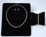Swarovski Crystal Gold Dainty Elegant Necklace set, Gift for her, Bridesmaid Proposal, Valentines