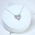 Swarovski Crystal Mesmerizing Shinny Heart shape Necklace , Valentine's Day Gift For Her, Galentine's Day, Statement Necklace Cz