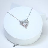 Swarovski Crystal Mesmerizing Shinny Heart shape Necklace , Valentine's Day Gift For Her, Galentine's Day,  Statement Necklace Cz