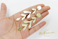 Leaves Drop Earrings, Bridal Jewelry, Bridal Long Earrings, Statement Earrings